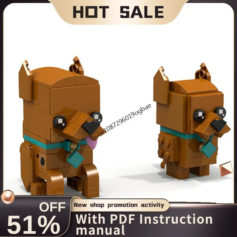 

New 176Pcs Famous Scoobyed Movie Moc Square Head Model Building Blocks Diy Creative Ideas Kid Toy Birthday Christmas Gifts