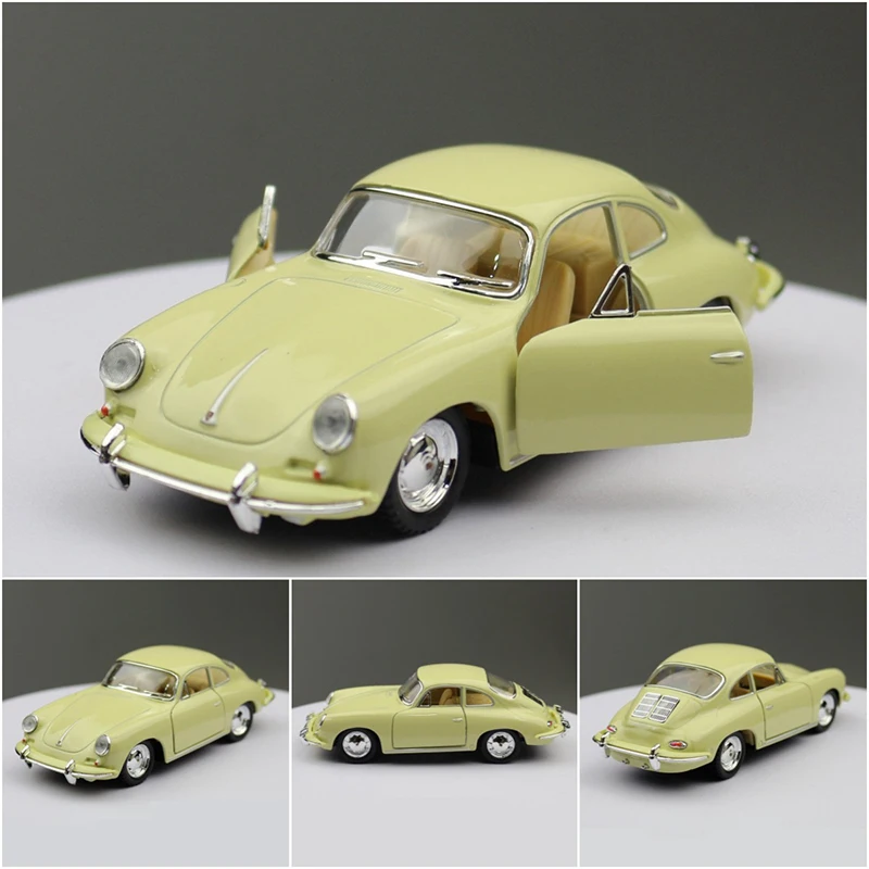 KiNSMART 1:36 coche de juguete de 5 pulgadas, modelo de aleación, coche de carreras, adornos de colección en caja a granel