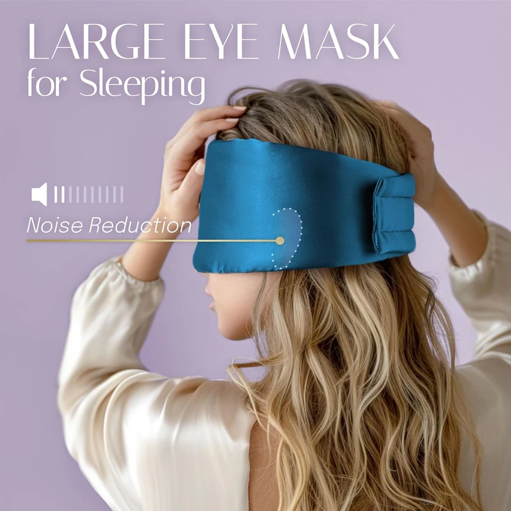 Natural Mulberry Silk Sleeping Mask Silk Eye Mask Eyeshade Portable Travel Eyepatch Nap Eye Cover Soft Blindfold Smooth image 5