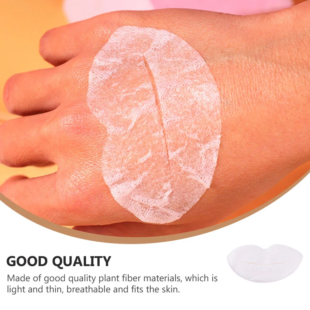 1000 Uds. Mascarillas de labios transpirables papeles desechables películas hidratantes calidad superior fácil DIY mascarillas de labios para el cuidado del hogar