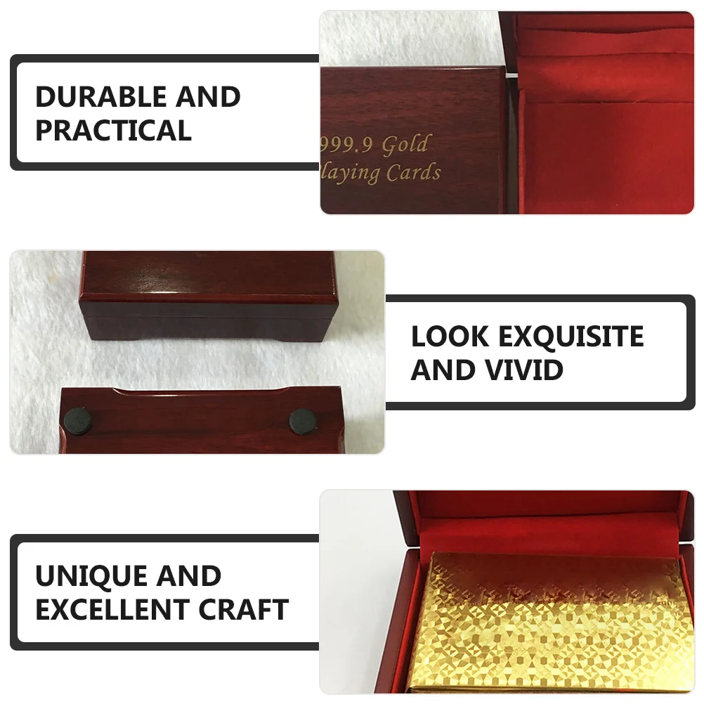 2 قطعة صندوق تخزين البوكر الخشبي حافظة بطاقات اللعب الكبيرة متعددة الأغراض مجوهرات حلية التخزين المنظم حمل حامل بطاقة سطح السفينة #1