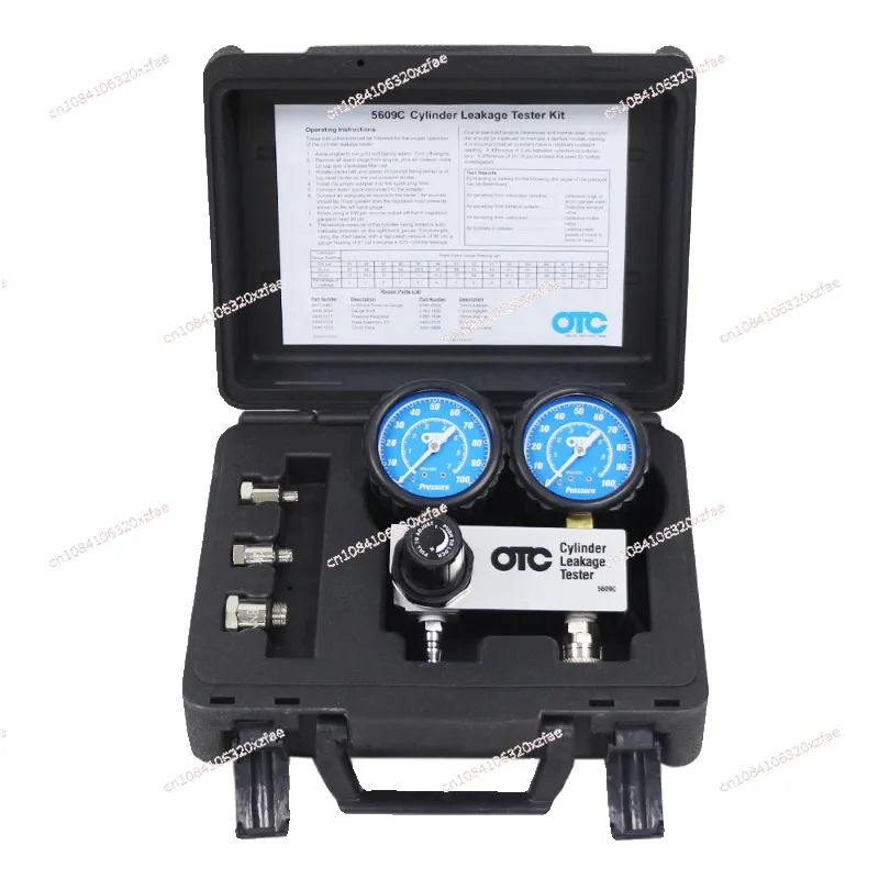 Engine Cylinder Leakage Tester, Portable Car Engine Repair Tool Set, OTC-5609