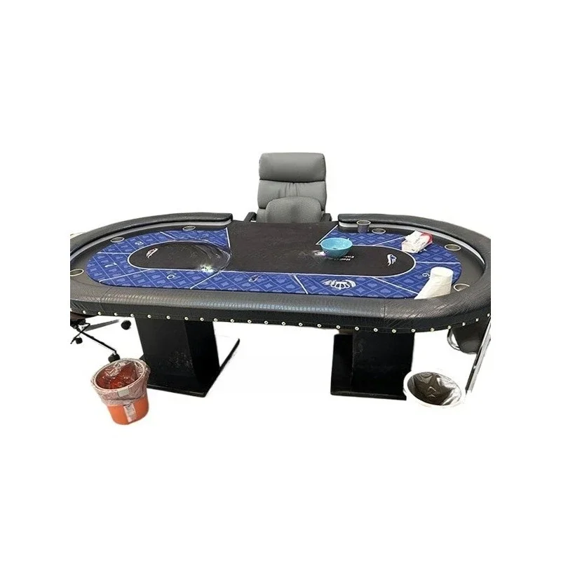 Texas poker table set, high-end card table club table, professional table cover matching