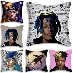 Hip Hop Z-XXXTentacion Pillow Covers Cartoon Sofa Decorative Home Double-sided Printing Short Plush Cute Cushion Cover