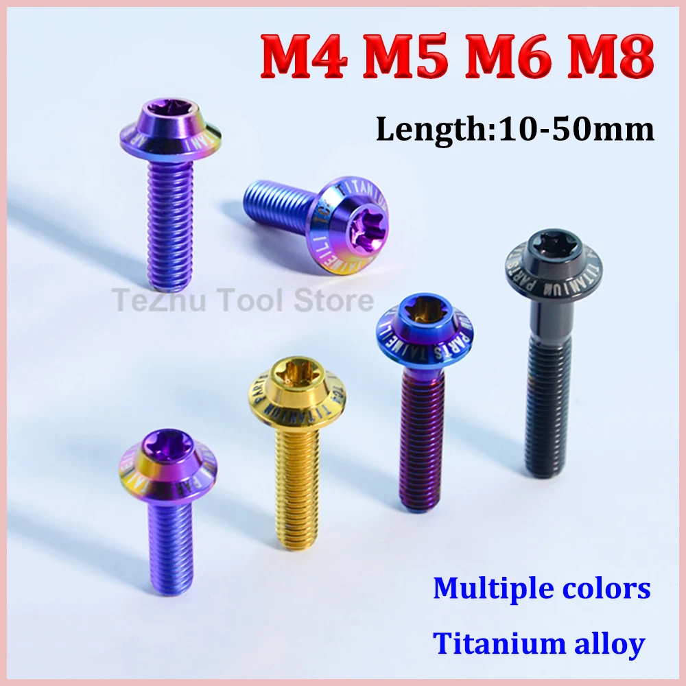 

1Pc Titanium Bolts M4 M5 M6 M8 x 10/12/15/16/20/25/30/35/50mm Inner Plum Umbrella Head Screw Locomotive Modification And Repair