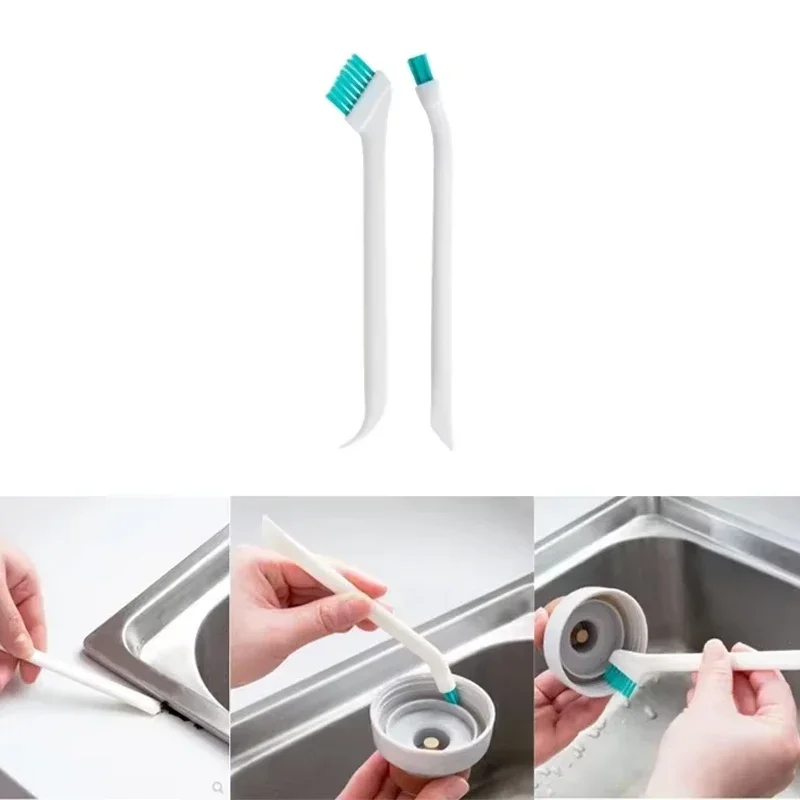 2PCS Household Multi Function Double End Cleaning Brush for Baby Bottles Mugs Cup Lids and Narrow Gaps of Doors and Windows