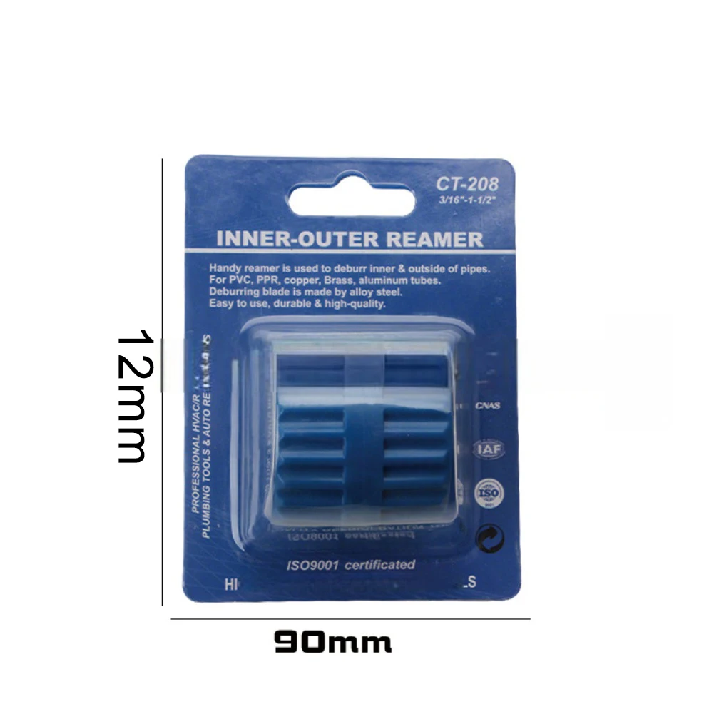 Professional Tubing Deburring Reamer Tool for Burr Removal and Smooth Chamfering of Copper Pipes with Lightweight Design