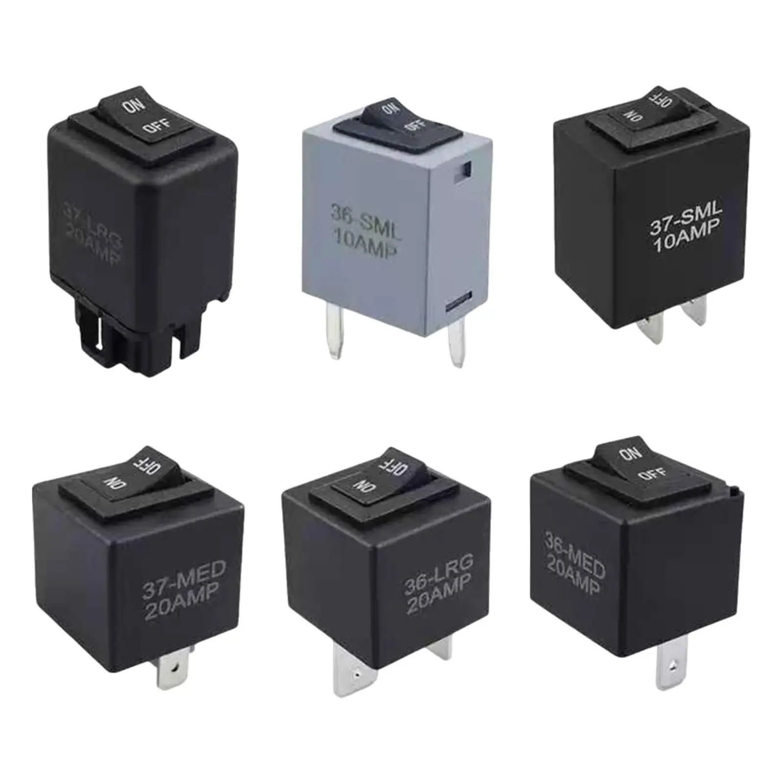 

6 Pieces Relay Bypass Switch Kit Supplies Easy Install Spare Parts 5 Pins Plug Equipment Multfunction Relay Tester scan Tools