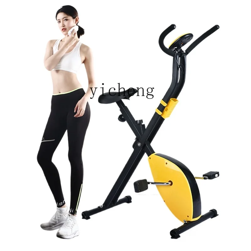 TQH burning calorie slimming fitness webbing exercise bike folding exercise fitness equipment pedaling exercise bike