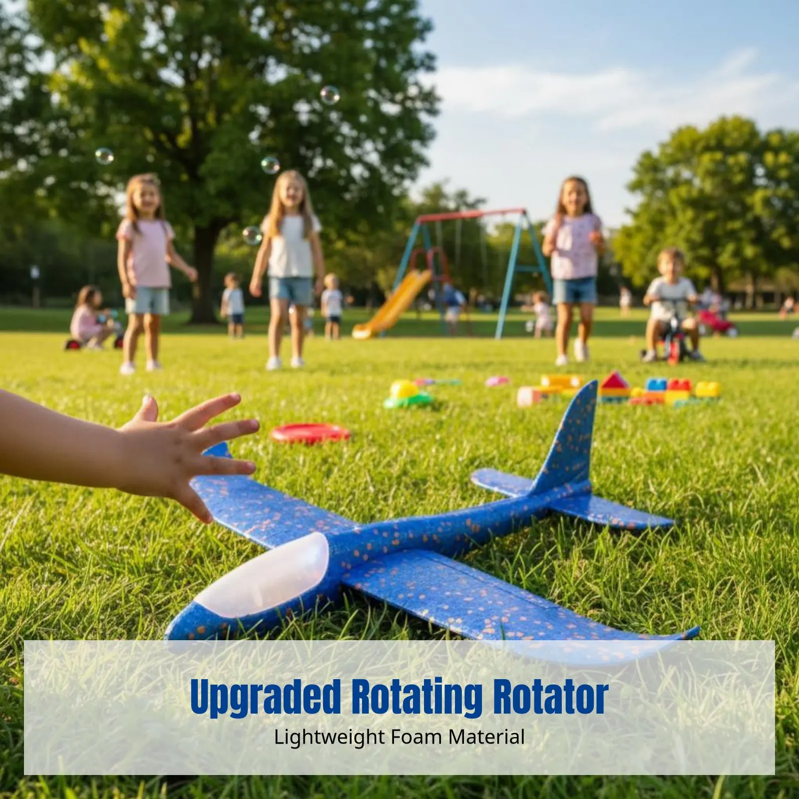 

Hand Launch Foam Airplane, Upgraded 48cm Glider Toy, Outdoor Sports for Kids, Random Color, LED Light