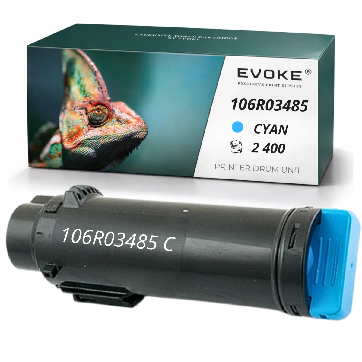 Evoke Compatibele Toner voor Xerox 6510 C/X6510C 106R03485 6510C X6510C Cyaan 2400 Pagina's Phaser 6510/6510Vn/6510Vdn/6515Vdni