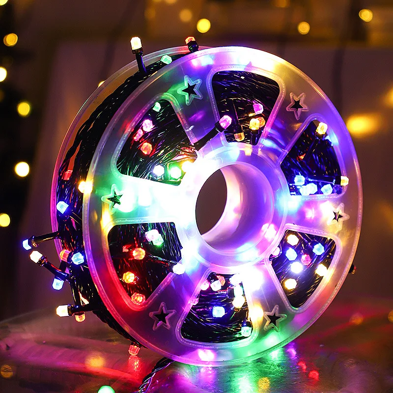 

1 шт. 25M120LED солнечные рождественские гирлянды уличные водонепроницаемые сказочные елочные лампы декоративные огни для домашней вечеринки, уличной свадьбы