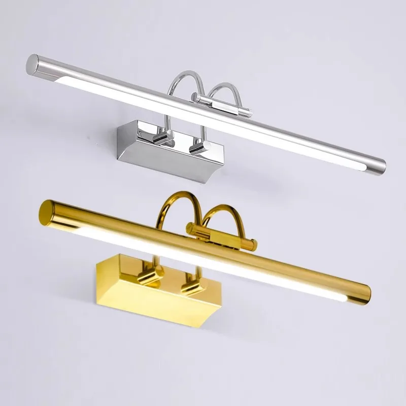 

Postmodern Bauhaus style Bedroom Bathroom Bathroom Hotel Light Emitting Diode Stainless Steel Mirror Headlight