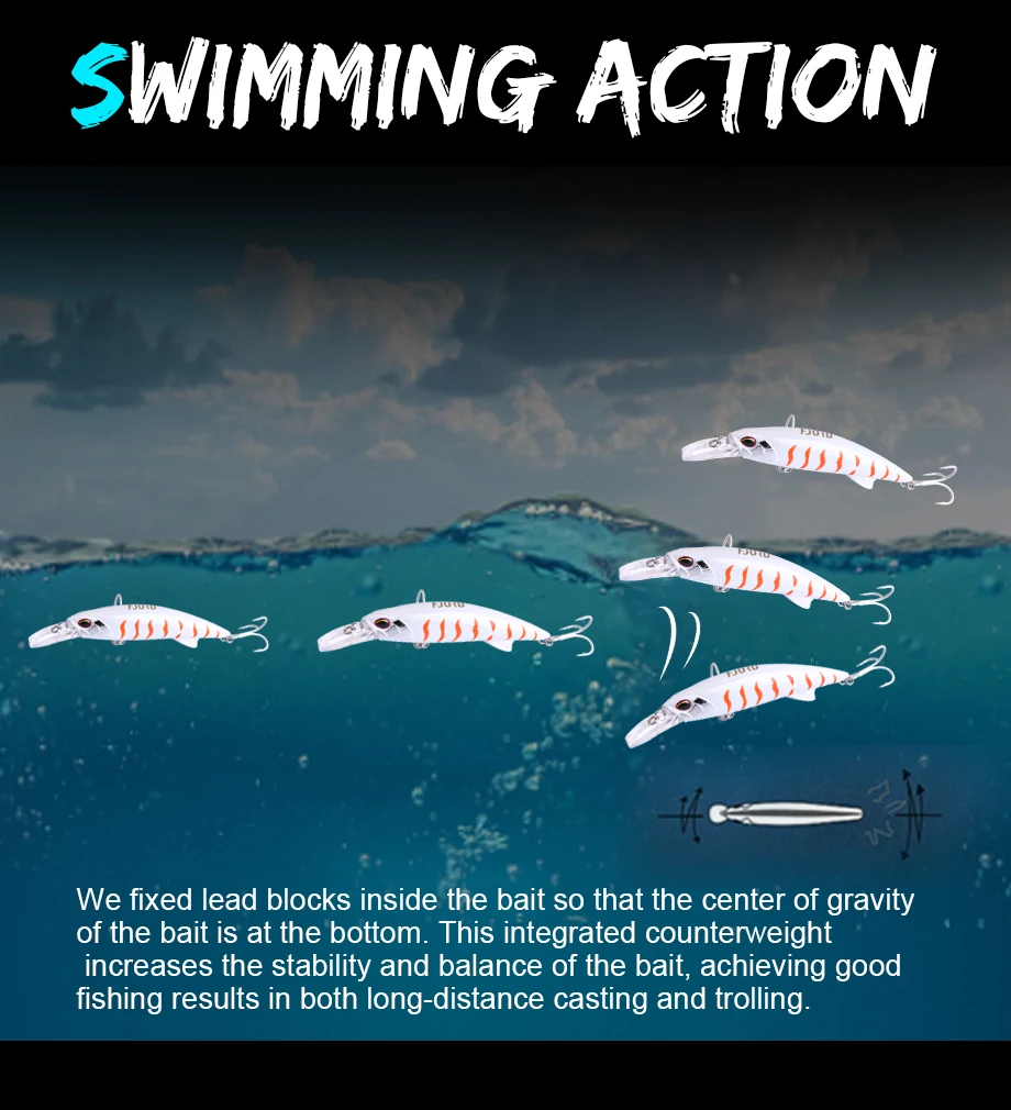 FJORD Glow UV 110 mm 64 g sinkende harte Köder Angelköder Weitwurf Meertiefe Salzwasser Trolling Köder Swimbaits Angelartikel – Detail 5