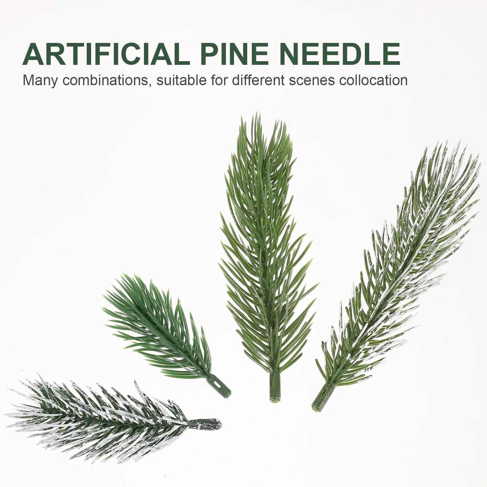 

40 pcs Plastic Pine Needles Christmas Decorations Simulation Pine Needles For Diy Wreath Home Party Supplies Xmas Tree Decor