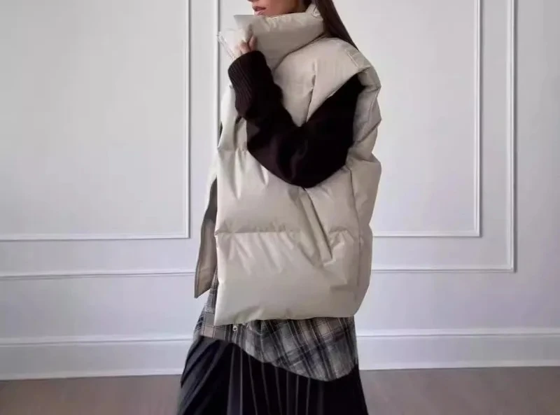 Chaqueta chaleco de algodón 2025 Europa y América otoño e invierno nuevo viajero suelto deportes ocio chaleco Chaqueta de algodón