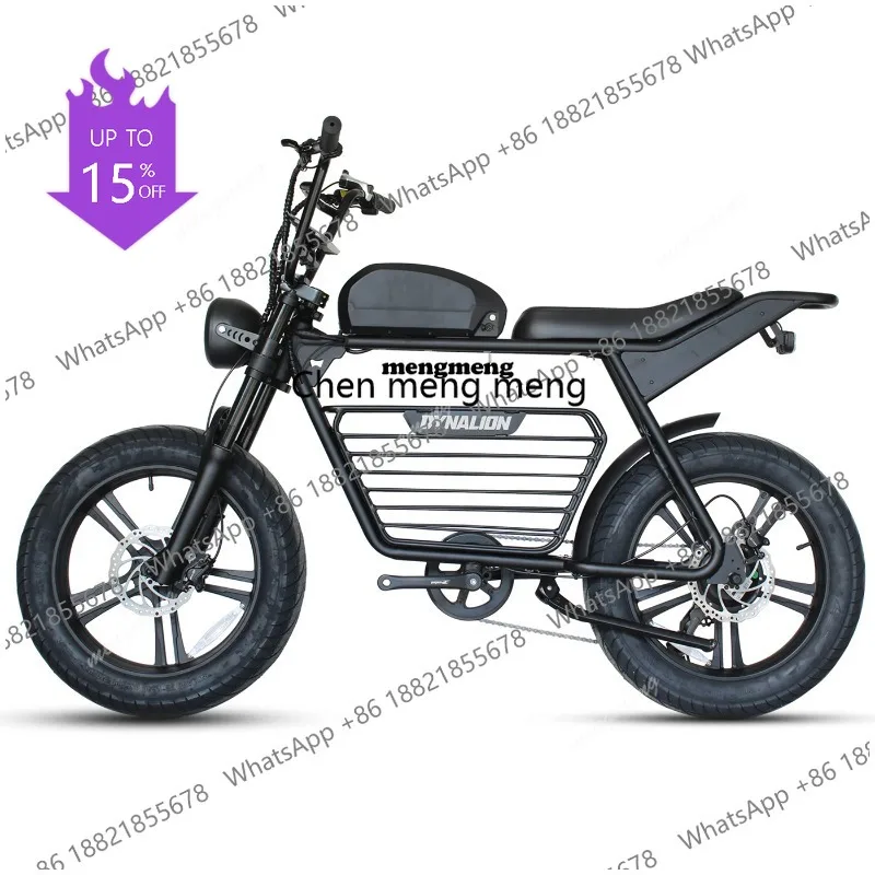 

Электрический фэтбайк A61 с толстыми шинами, электрический горный велосипед с передней амортизацией, внедорожный взрослый электровелосипед, электрический кроссовый велосипед