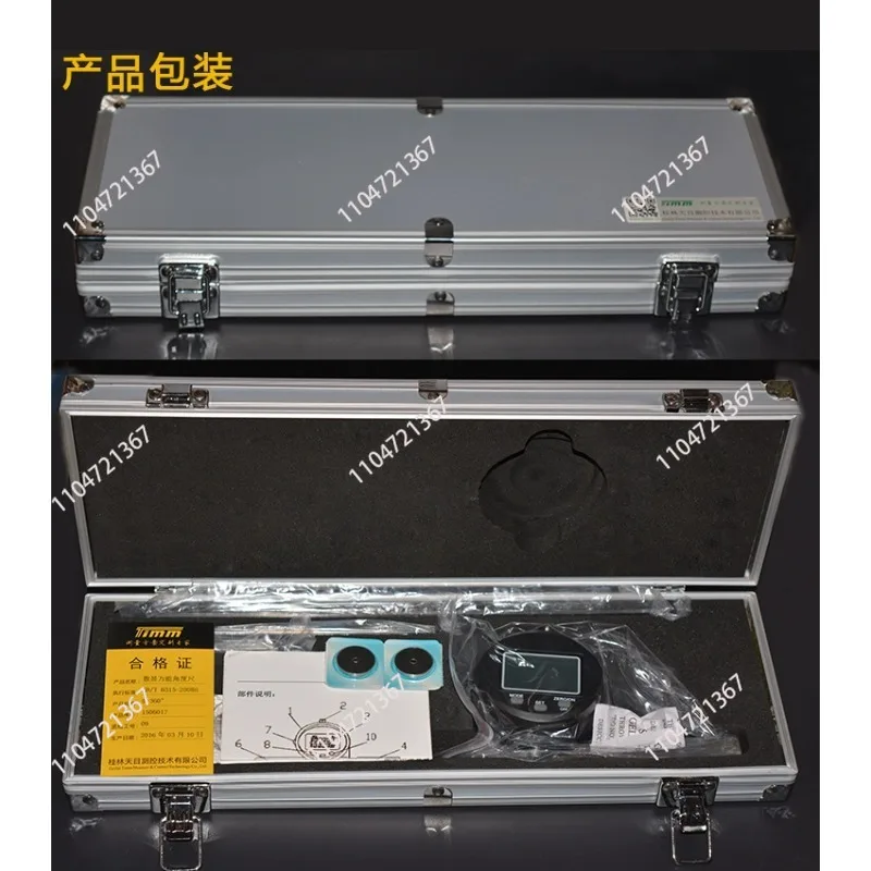 Stainless steel high-precision right-angle ruler digital display universal angle ruler 0-360 degree angle gauge angle meter