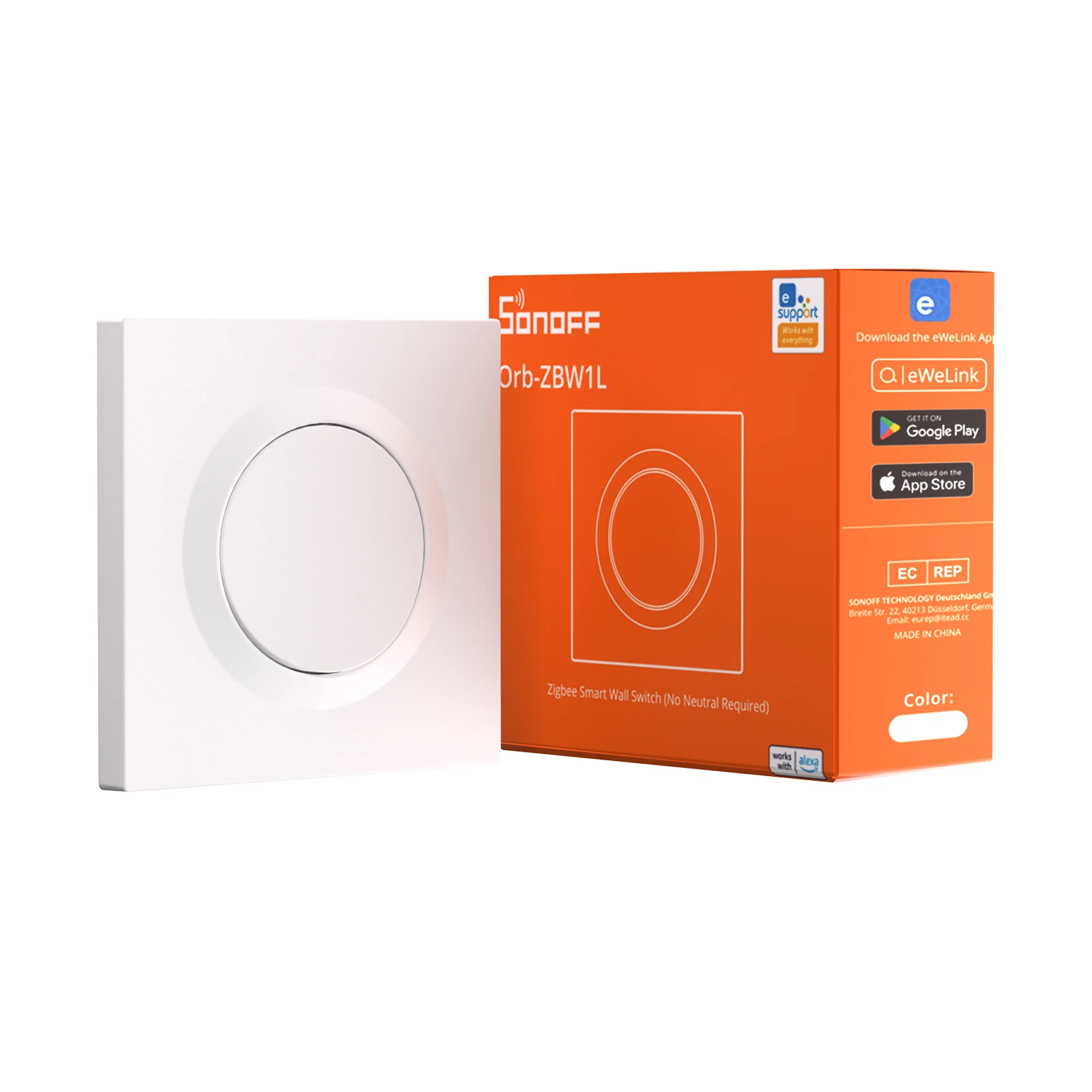SONOFF ZBMINIL2-E Inteligentny przełącznik ścienny Zigbee Seria Fusion Orb-ZBW1L Nie wymaga przewodu neutralnego Bezszczelna integracja z Home Assistant — zdjęcie produktu 7