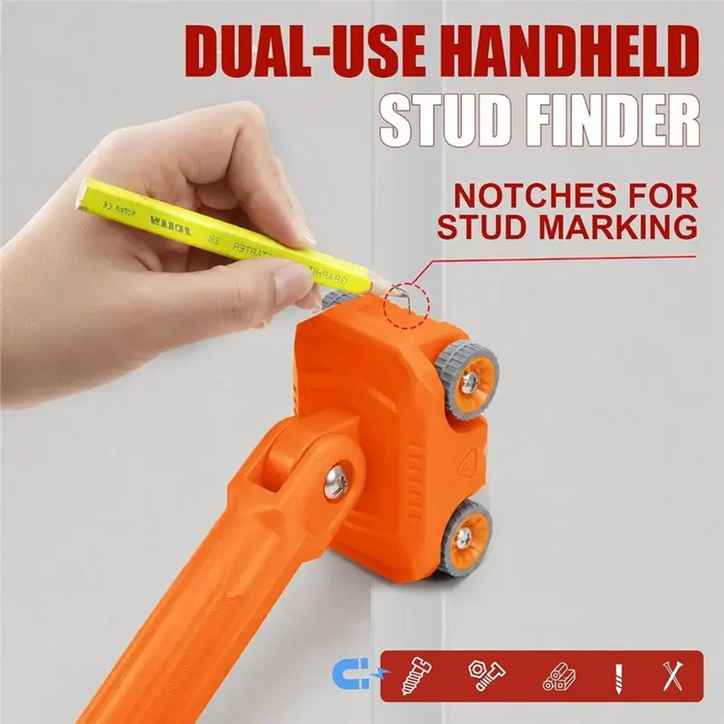 AT02-High-Strength Magnetic Wire Puller With Stainless Steel Cable Leader, Stud Finder For Electrical For Wall Wiring