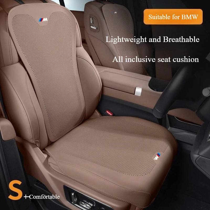 

Universal Lychee Leather Seat Cushions Covers for BMW 3 5 Series X1 X3 X4 X5 X6 I3 I5 Ix1 All Season Fit-Car Seat Accessories