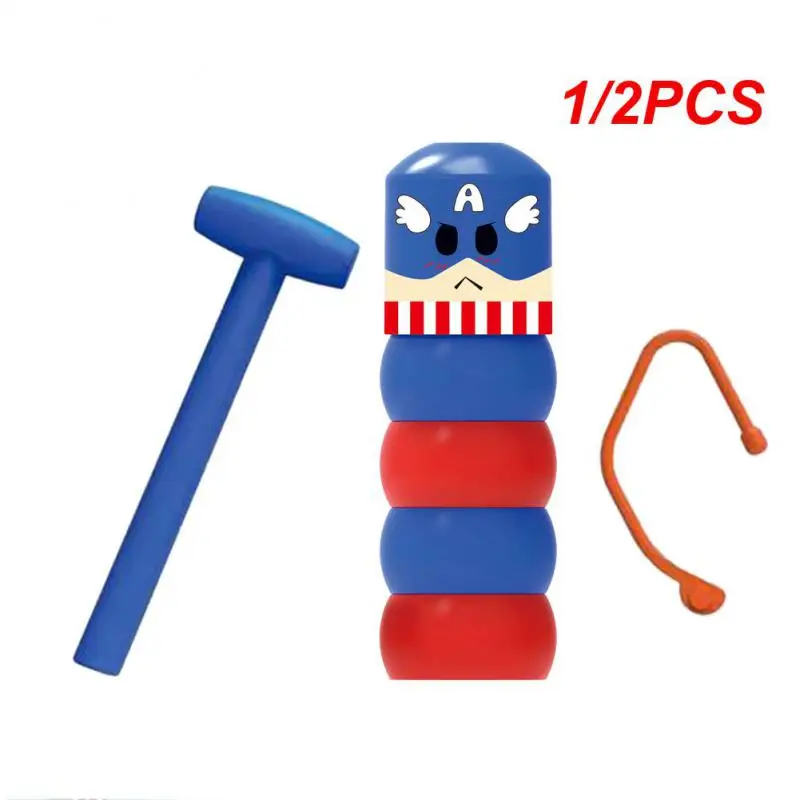 1/2PCS immovable tumbler Stubborn Immortal Wood Man toy tricks Close-up stage accessories funny unbreakable toy