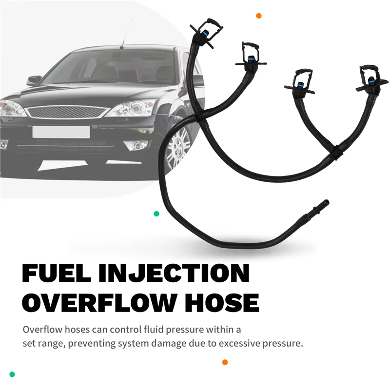 

ABXN-2S7Q9K022AF Fuel Injection Leak Off Return Hose Return Overflow Hose Line For FORD