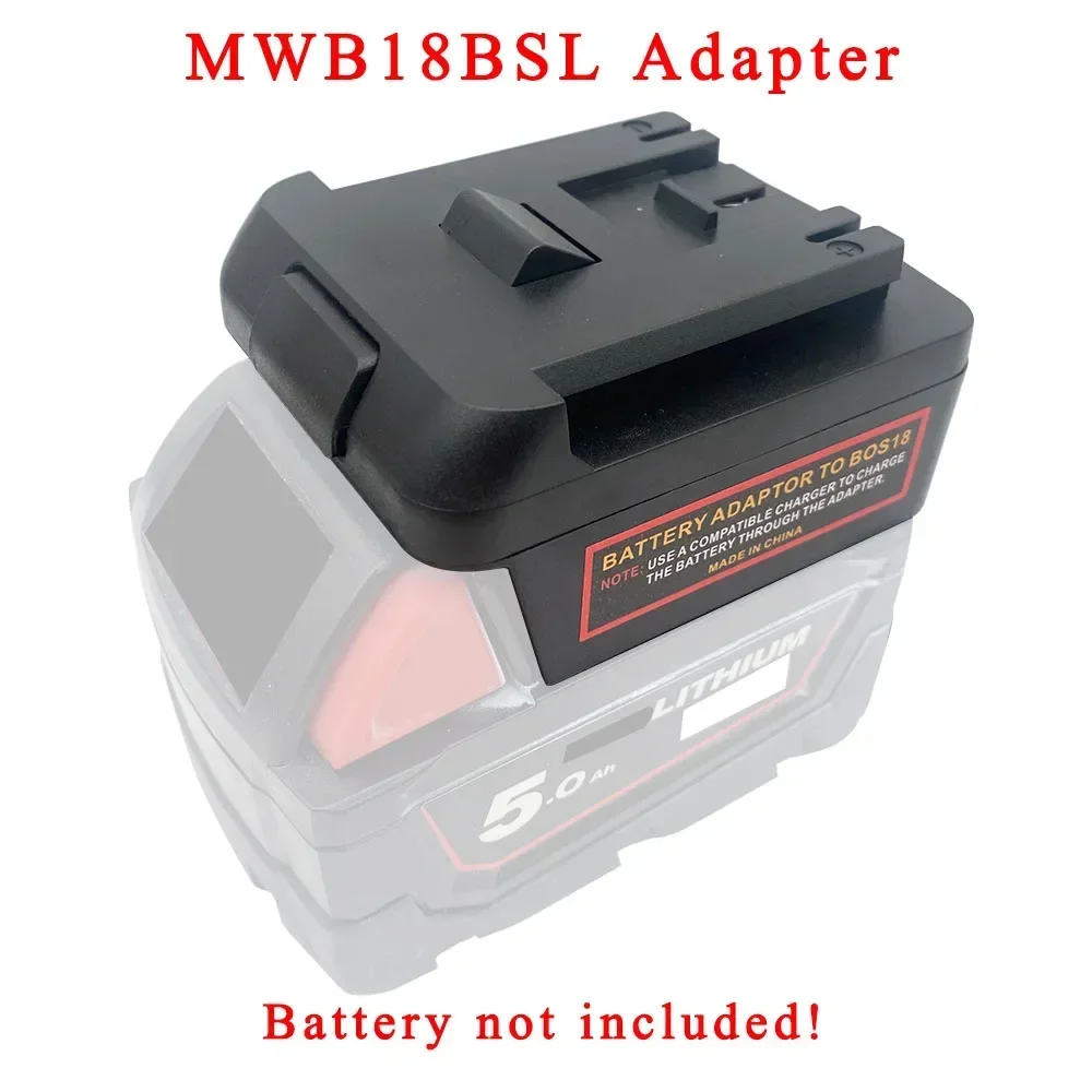 MWB18BSL-C Adapter Converter For Milwaukee 18V for M18 Lithium Battery For Bosch Lithium Electric Power Tools Parts 48-11-1815