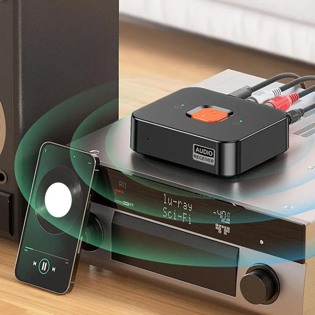 

Аудиоприемник Tebe Bluetooth 6,0, 3,5 мм, Aux RCA, беспроводной стерео-музыкальный адаптер, двойное подключение для телефона, усилителя, консоли Mi F0I3