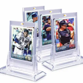 Magnetic Card Holder 35PT Support Set Protectors Hard Plastic Sleeves Trading Display Case Baseball Football Sports Yugioh Cards