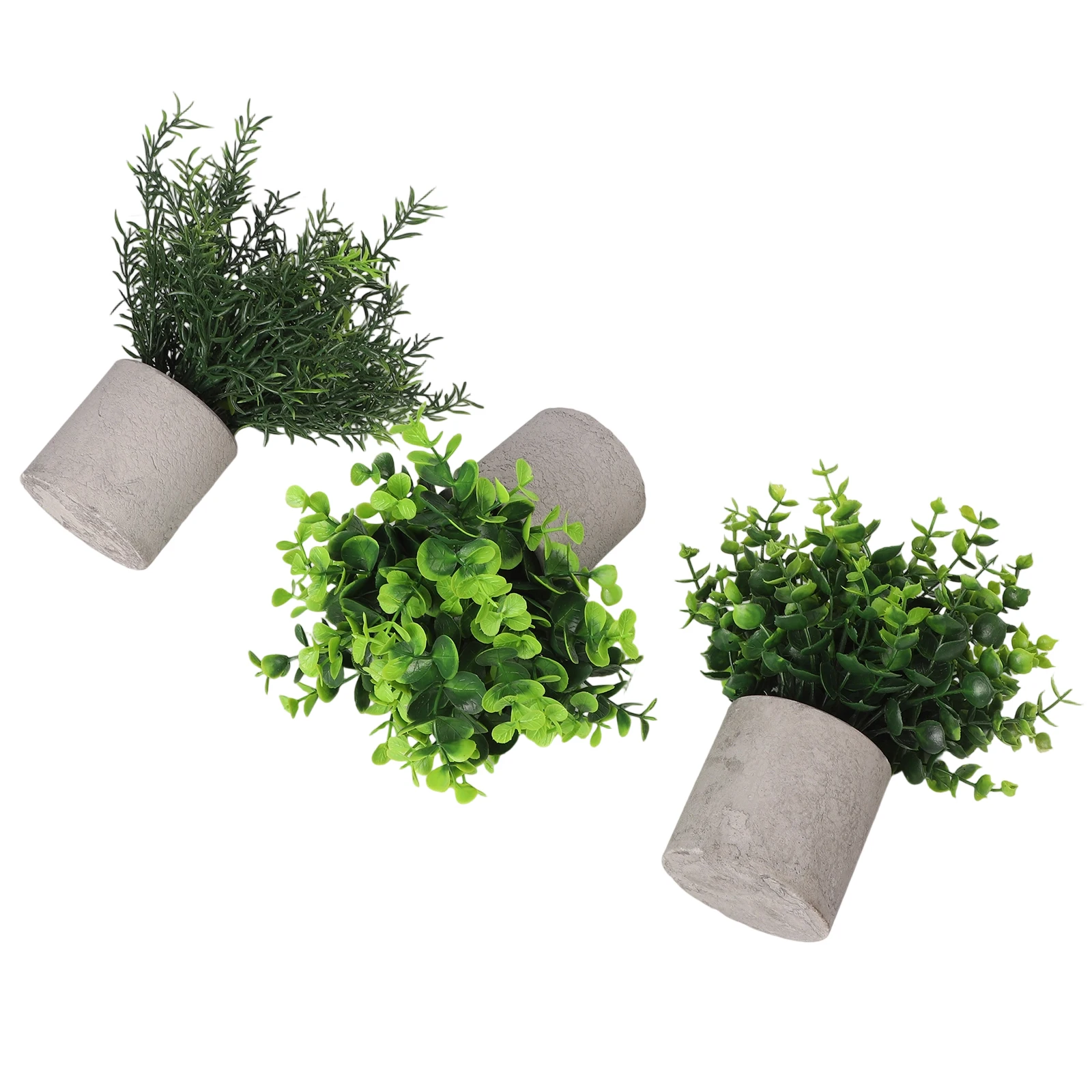 

3PCS 25cm Simulated Potted Plants Artificial Eucalyptus Rosemary Fake Plants Bonsai Home Decoration Garden Supplies
