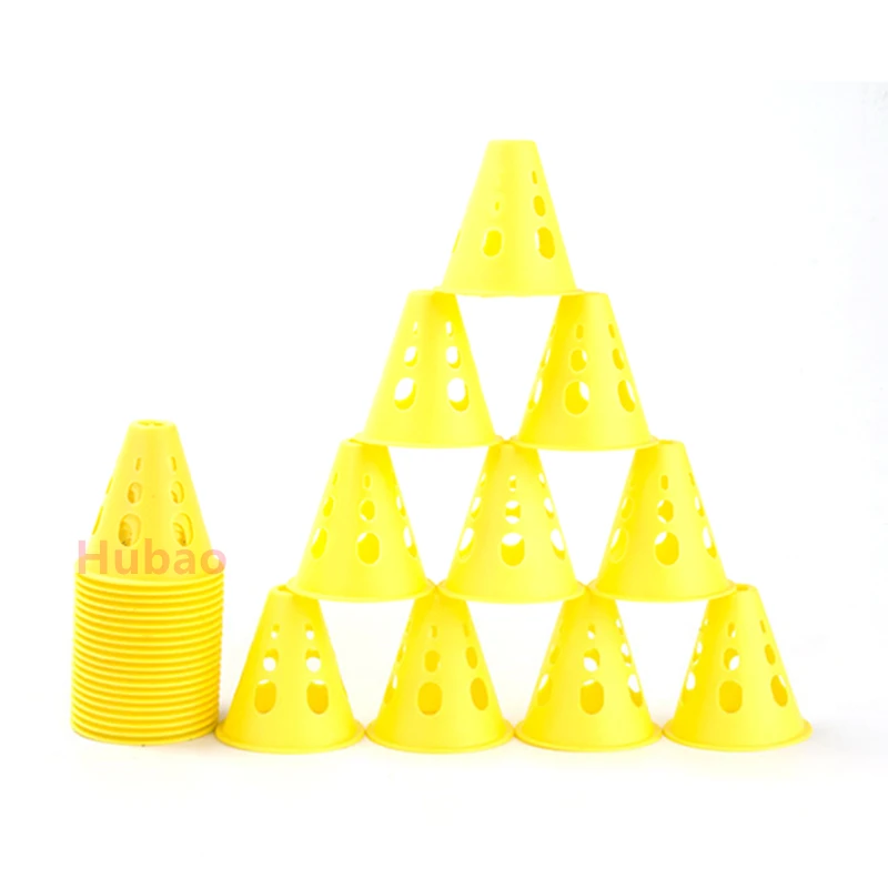 Sports Marker Pile 1/10Pcs Hollow Windproof Roller Skating Pile Skate Marking Training Road Cone Skating Post Soccer Rugby