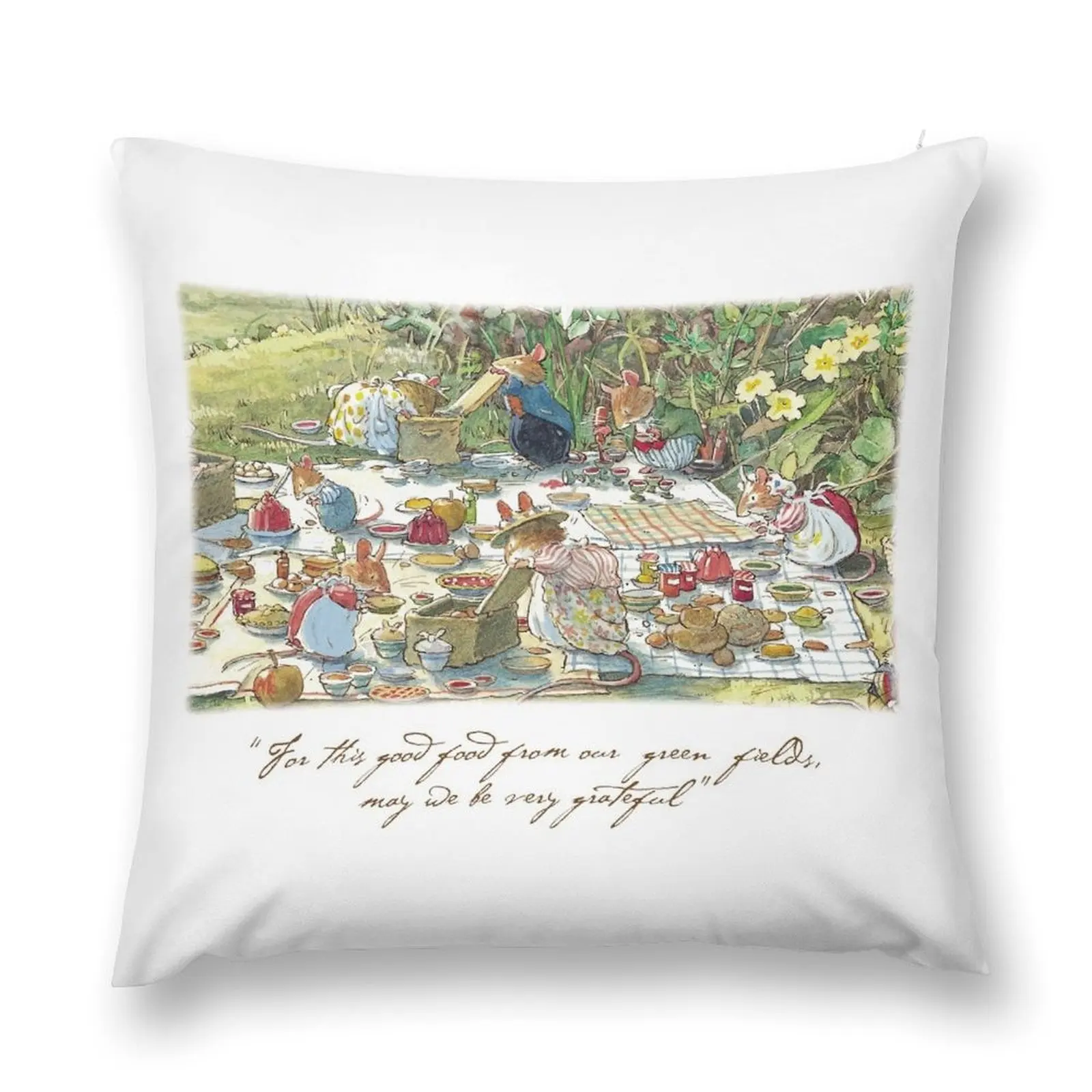 

Picnic time Throw Pillow Pillow Cover bed pillows Custom Cushion Christmas Covers pillow