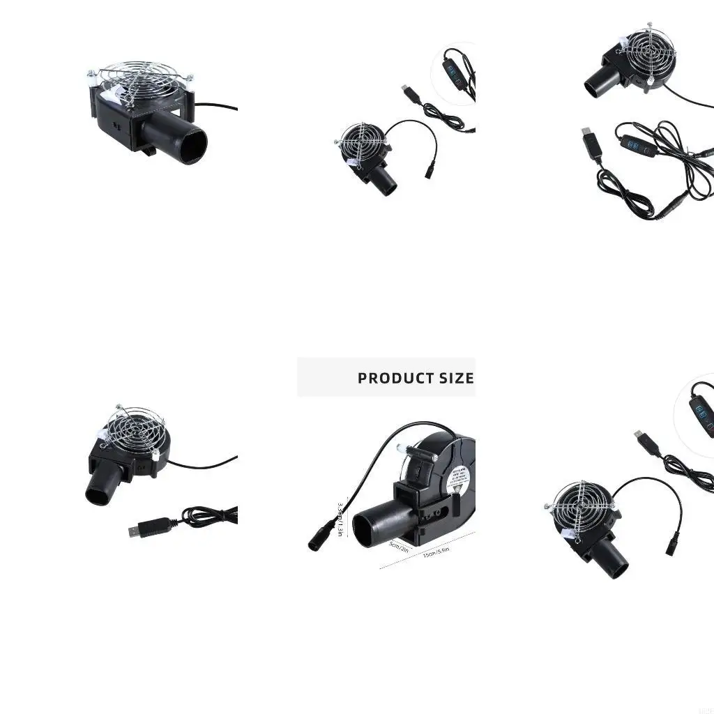 

462E Мощный USB -вентилятор вентилятор 4800 об / мин с регулируемой скоростью шнура с длинной питанием для удобного в различных