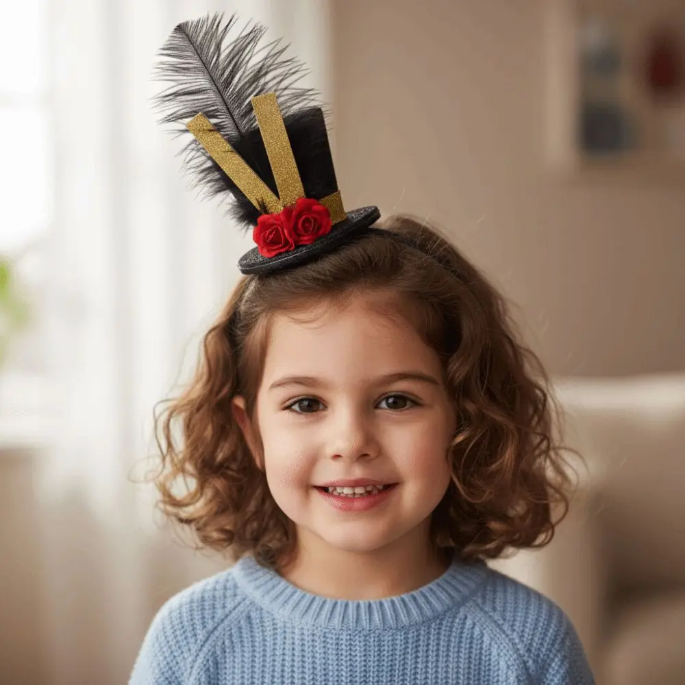 

Dress Up Carnival Party Headband Sun Protection Circus Ringmaster Soldier's Top Hat Role Play Vintage Knight Fascinator Top Hat