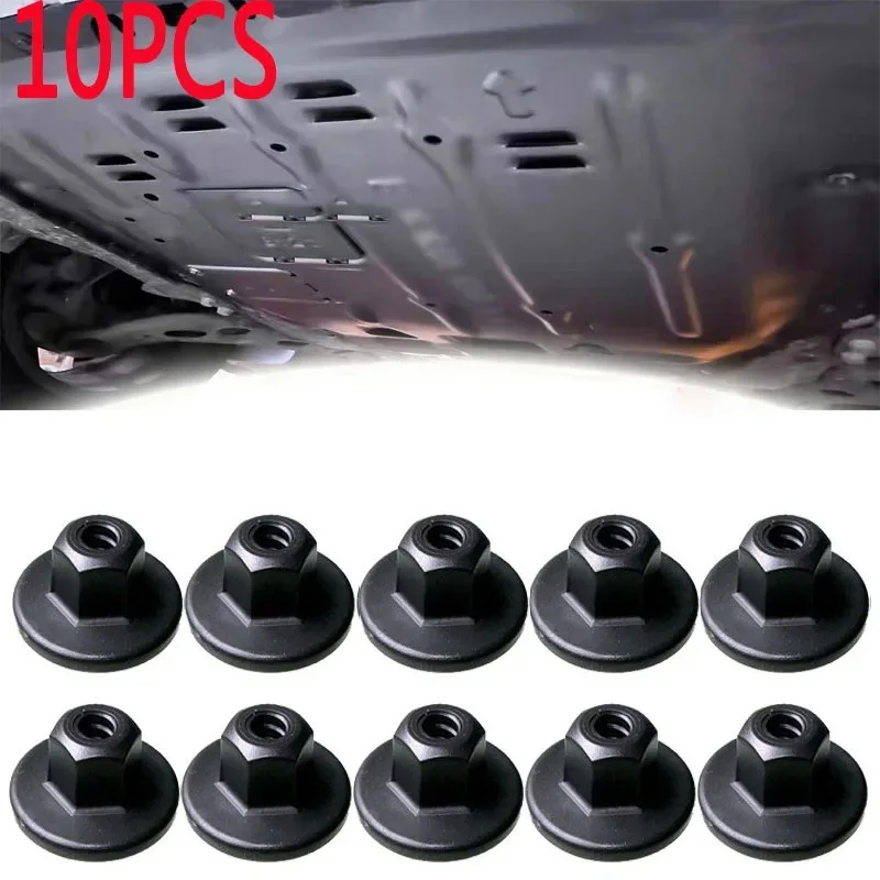 10PCS 10mm Rear Bumper Splash Shield Fender Liner Nut Wheel Arch Panel Fastener Clips #07147169847 For BMW E90 E92 E91 F01 F02 