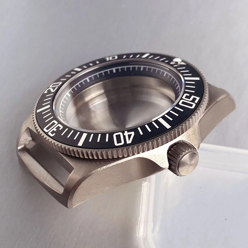 Titanium NH35A Diver Watch Case Tactical Frog Automatic 42mm for NH36 NH38 ETA2824 PT5000 200m Waterproof Sapphire No allergic