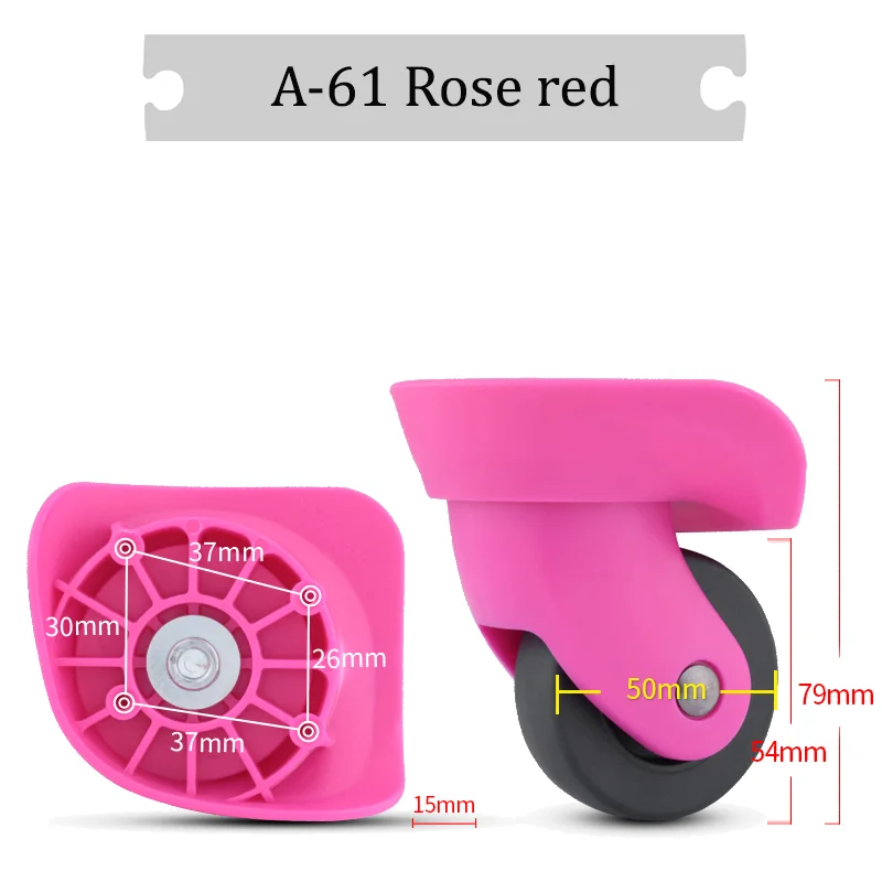 For Hongsheng A-61 Universal Wheel Replacement Suitcase Rotating Silent Smooth Convenient Shock Absorbing Accessories Wheels