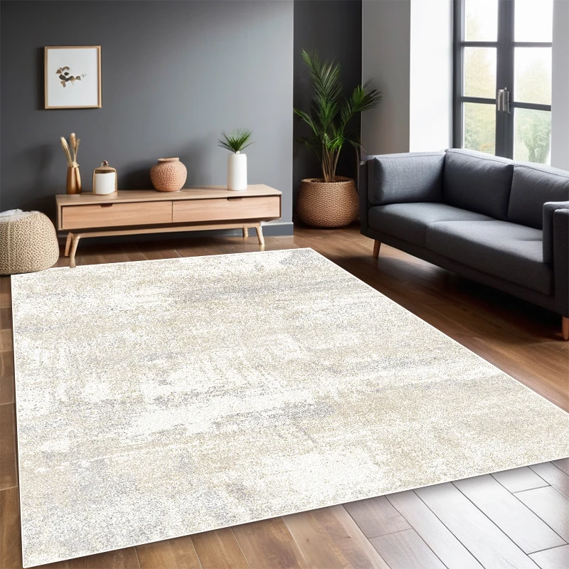 Simple Abstract Soft Carpet for Living Room Decoration Coffee Table Side Large Rugs Non-slip Custom Bedroom Salon Tatami Mat