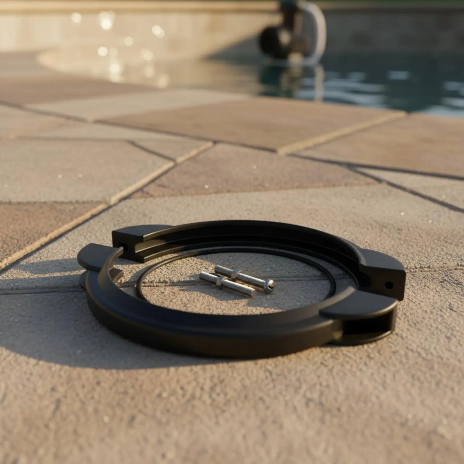 

Sand Strainer Clamp Easy to Install Pool Strainer Clamp Kit Sturdy Duty for Outdoor