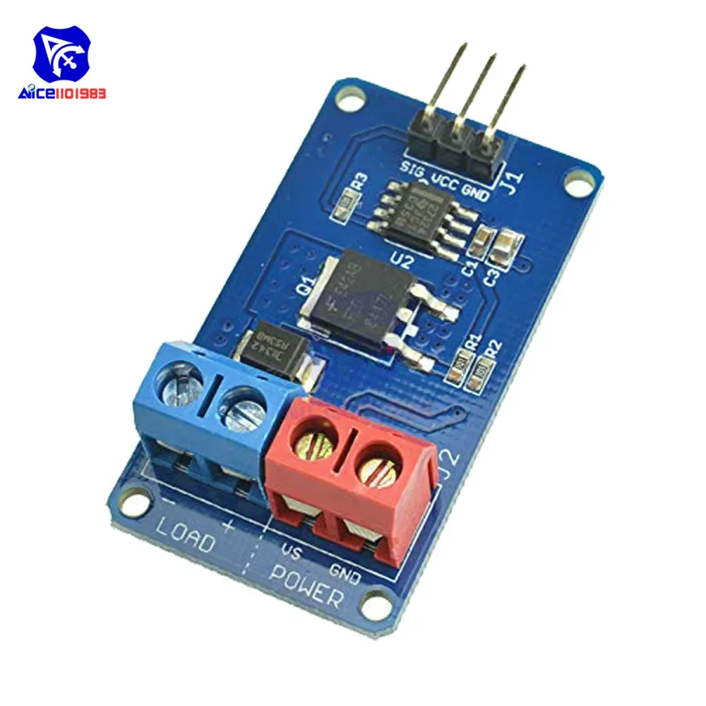 High Current MOSFET Switch Module DC Fan Motor LED Strip Driver for Arduino