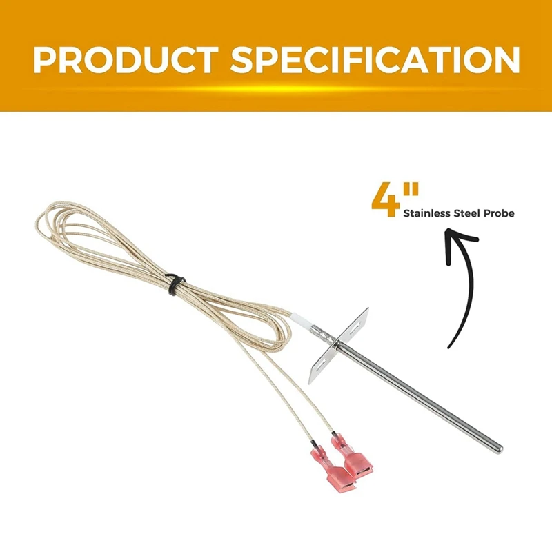 4Inch Temperature Probe,Small Temp Sensor Probe Replacement For Rec Tec,Recteq Wood Pellet Grills