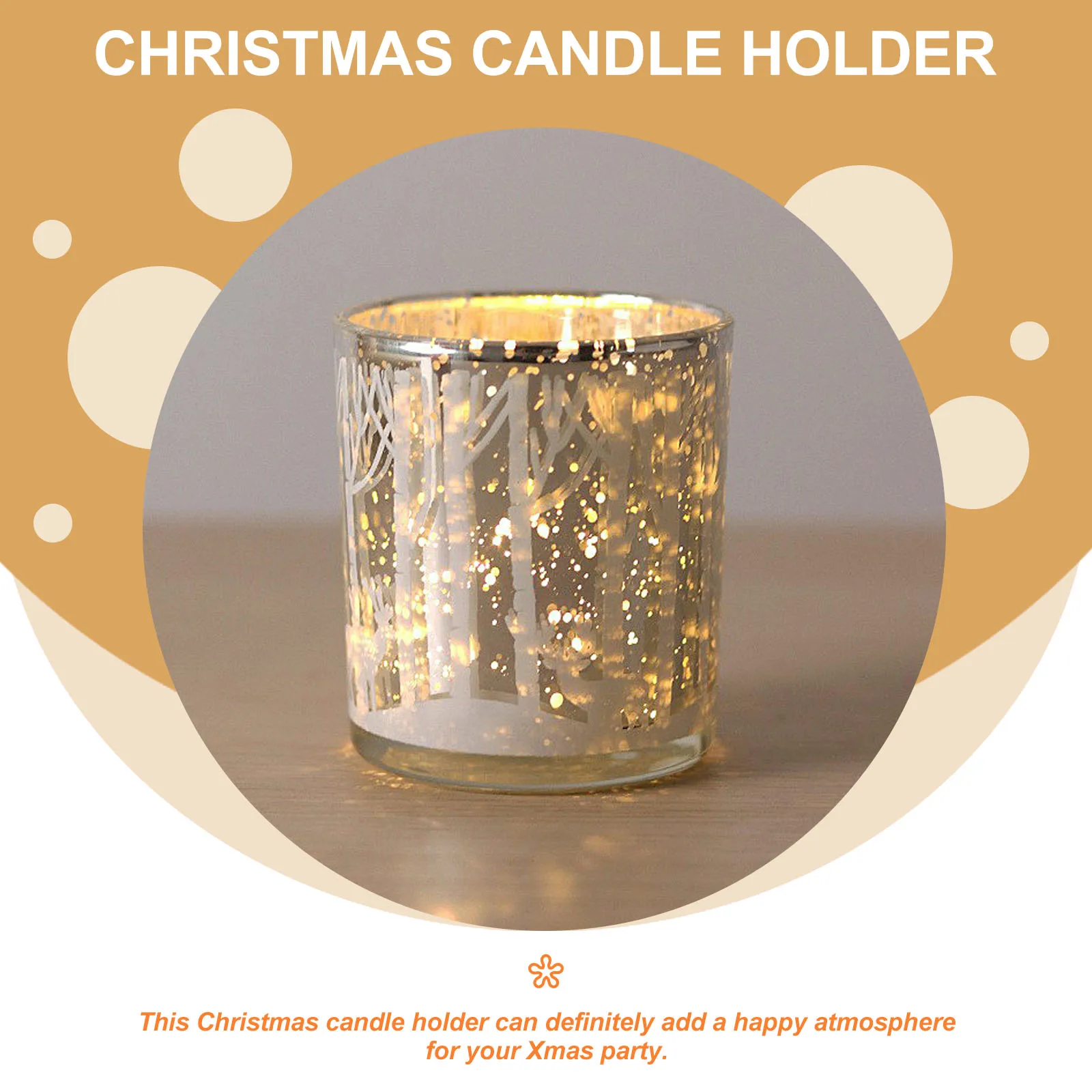 

2Pcs Xmas Glass Holder Cup Festive Decorative Effects Good Gift Idea Christmas Centerpiece Home Office Coffee Shop Decor