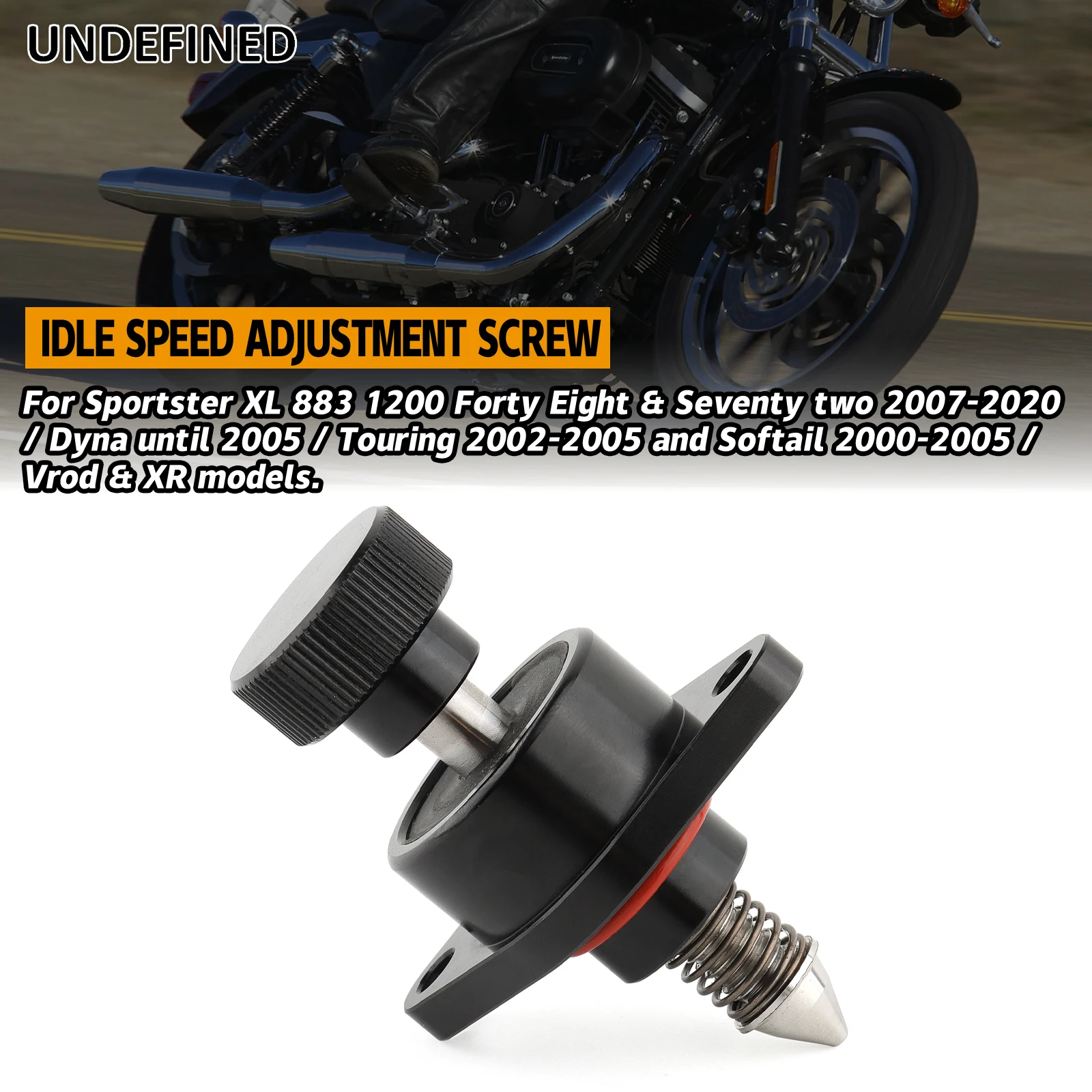 Zestaw wkrętów regulacja prędkości na biegu jałowym motocykla dla Harley Touring Road King Sportster XL 883 1200 Dyna Low Rider Fat Boy Softail