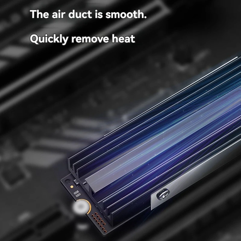 M.2 NGFF NVME 2280 SSD Heatsink with Thermal Pad Cooling Cooler Radiator Aluminum Alloy for Desktop PC Heatsink-A32R