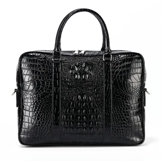 2025 nouveau motif Alligator sacs pour ordinateur portable en cuir Pu porte-documents pour hommes marque de luxe hommes sacs à main hommes messager 14 pouces sac d'ordinateur