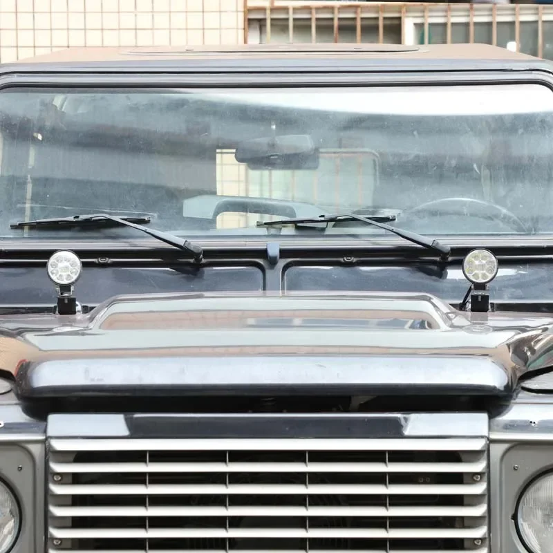 

For Land Rover Defender 90 110 2004-2018 Car Hood Searchlight LED Spotlight Bracket Trim Car Accessories (Excluding Lamps)