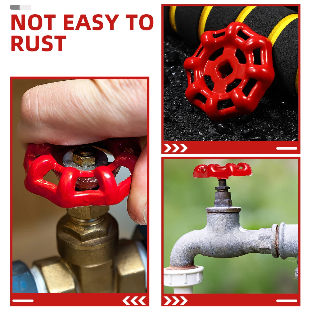 

20 Pcs Valve Handwheel Handle Stainless Steel Water Pipe Fitting Gate Spigot Faucet Component Outdoor Replacement