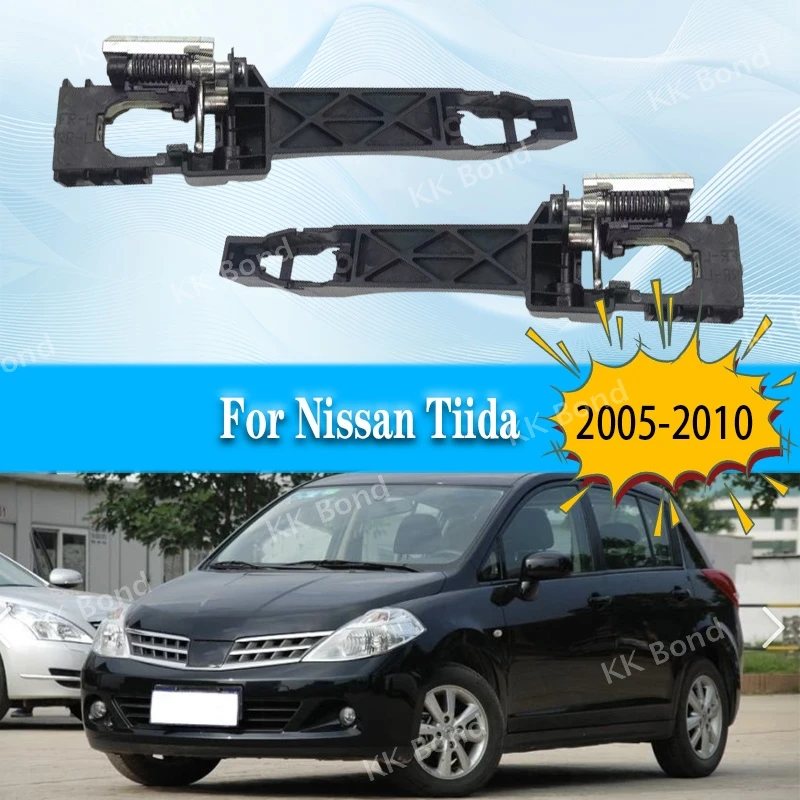 

1PC Car Outer Door Handle Base For NISSAN TIIDA 2005 2006 2007 2008 2009 2010 Exterior Door Handle Base