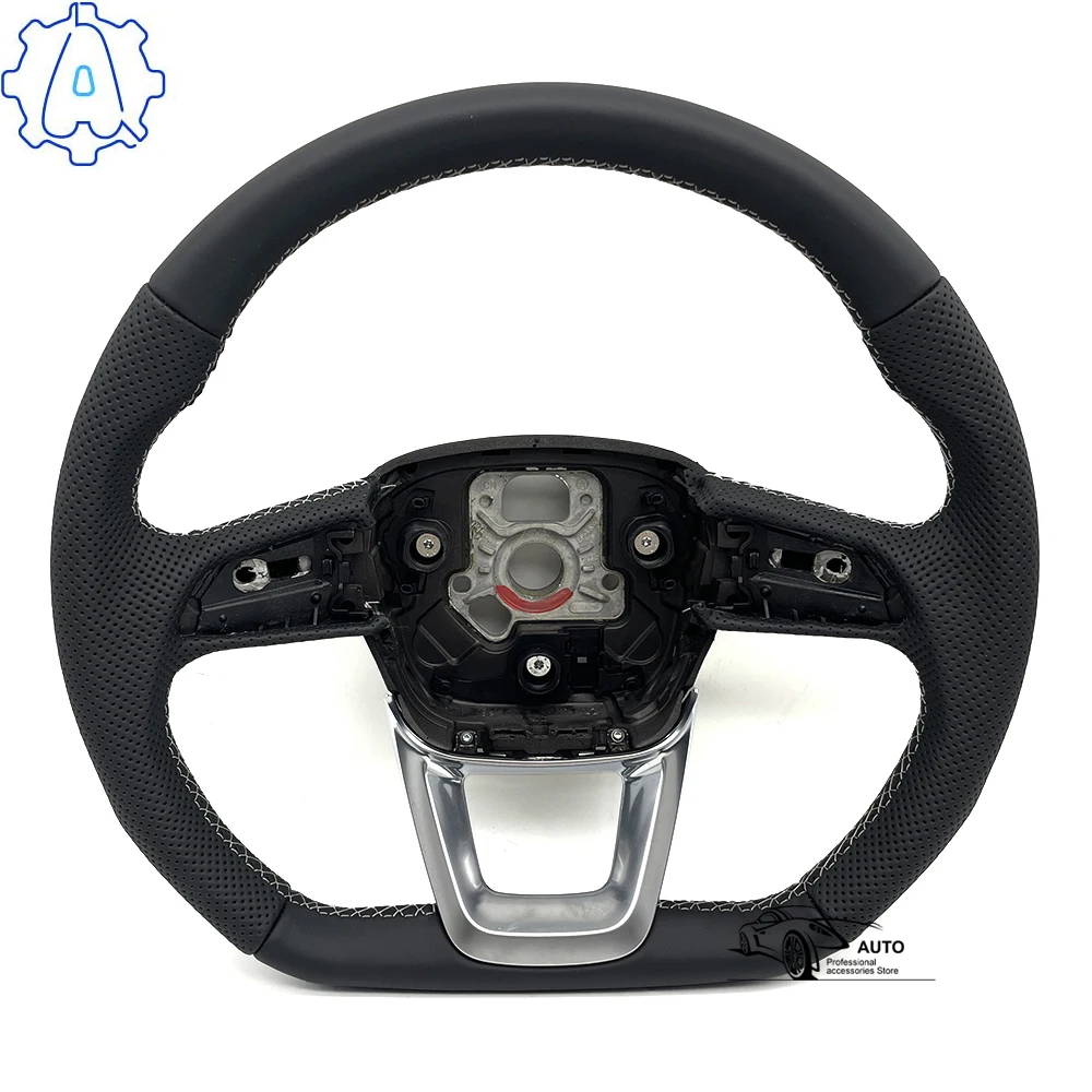 

Perforated leather steering wheel for Audi Q5 FY Q7 4M Q8 S RS LOGO multifunctional steering wheel